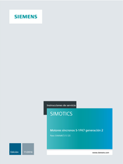 Siemens SIMOTICS 1FK7 G2 Instrucciones De Servicio