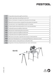 Festool KA-KS Manual De Instrucciones