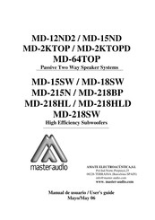 Master audio MD-218BP Manual De Usuario