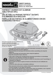 Nexgrill FORTRESS Manual Del Propietário