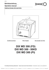 DINSEO DIX WD 300-50KD Instrucciones De Servicio