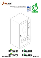 BIANCHI VENDING nvm685 Manual De Instalacion Y Mantenimento