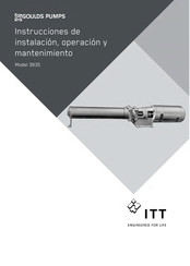 ITT Goulds Pumps 3935 Instrucciones De Instalación, Operación Y Mantenimiento