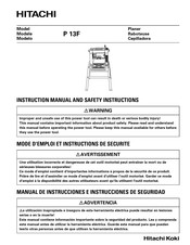 Hitachi P 13F Manual De Instrucciones