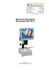 PCE Instruments PCE-VM 21 Manual De Instrucciones