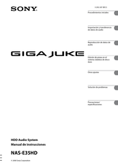 Sony GIGA JUKE NAS-E35HD Manual De Instrucciones