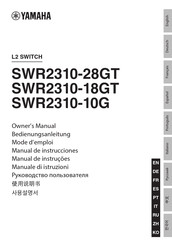 Yamaha SWR2310-18GT Manual De Instrucciones