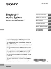 Sony WX-920BT Manual De Instrucciones