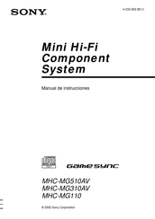 Sony MHC-MG310AV Manual De Instrucciones