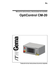 ITW Gema OptiControl CM-20 Manual De Instrucciones