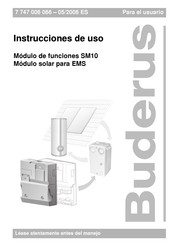 Buderus SM10 Instrucciones De Uso