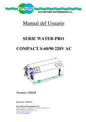 ECO SISTEMS WATER-PRO  COMPACT S-60 220 V AC Manual Del Usuario