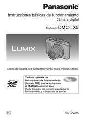 Panasonic Lumix DMC-LX5 Instrucciones Básicas De Funcionamiento