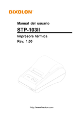 Bixolon STP-103II Manual Del Usuario
