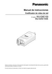 Panasonic WJ-GXE100E Manual De Instrucciones
