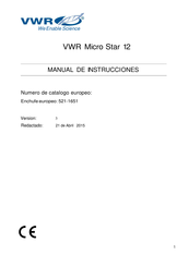 VWR 521-1651 Manual De Instrucciones