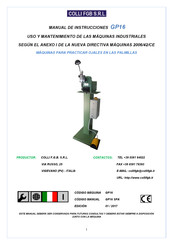 Colli FGB GP16 Manual De Instrucciones