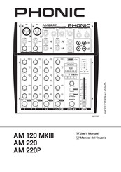 Phonic AM 120 MKIII Manual Del Usuario