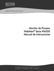 Walchem WebAlert Serie Manual De Instrucciones