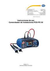 PCE Instruments PCE-ITE 50 Instrucciones De Uso