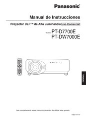 Panasonic PT-D7700E Manual De Instrucciones