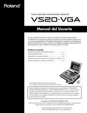 Roland VS20-VGA Manual Del Usuario