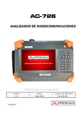 Promax AC-726 Manual De Usuario