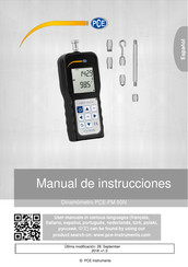 PCE Instruments PCE-FM 50N Manual De Instrucciones