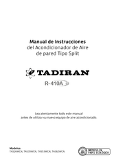 Tadiran TAS35WCN Manual De Instrucciones