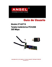 Ansel 2718 Guía De Usuario