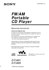 Sony D-FJ401 Manual De Instrucciones