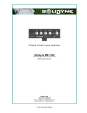 Solidyne MB 2100 Manual Del Usuario