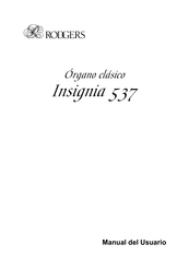 Rodgers Insignia 537 Manual Del Usuario