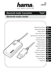 Hama 00040987 Instrucciones De Uso