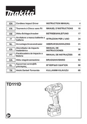 Makita TD111D Manual De Instrucciones