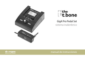 thomann The t.bone GigA Pro Pedal Set Manual De Instrucciones