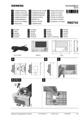 Siemens RMZ792 Instrucciones De Montaje