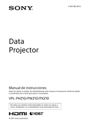 Sony VPL-PXZ10 Manual De Instrucciones