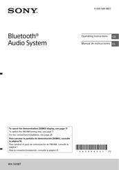 Sony WX-920BT Manual De Instrucciones