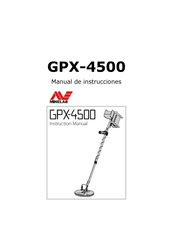 Minelab GPX-4500 Manual De Instrucciones