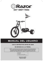 Razor DXT DRIFT TRIKE Manual Del Usuario