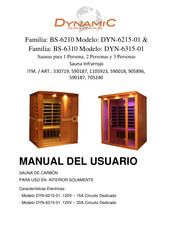 Dynamic Saunas 905896 Manual Del Usuario