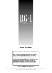 Roland RG-1 Manual Del Usuario