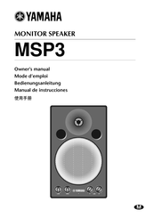 Yamaha MSP3 Manual De Instrucciones