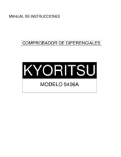 KYORITSU 5406A Manual De Instrucciones