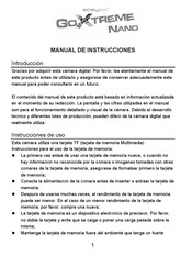 Easypix GoXTREME nano Manual De Instrucciones