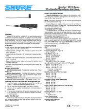 Shure MX100 Serie Guía De Usuario
