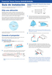 Epson PowerLite Home Cinema 5040UB Guia De Instalacion