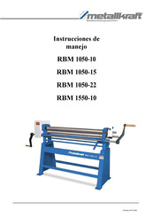 Metallkraft RBM 1050-15 Instrucciones De Manejo