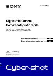 Sony DSC-W275 Manual De Instrucciones